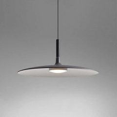 Lámpara colgante LED en forma de plato regulable en altura de estilo nórdico para comedor