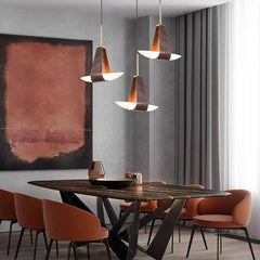 Lámpara de araña regulable de cristal tipo barco