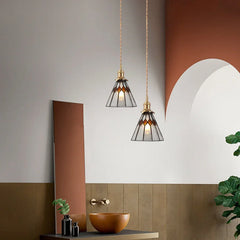 Araña retro empalmada de vidrio cónico