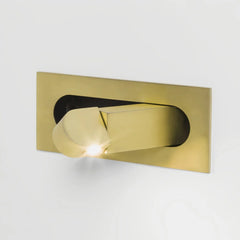 Aplique de lectura LED giratorio metálico para dormitorio