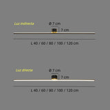Lámpara de techo lineal moderna de metal LED para salón