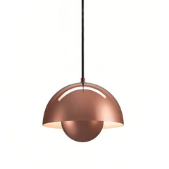 Lámpara colgante tipo campana moderna LED en tonos Morandi para comedor