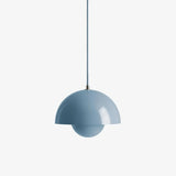 Lámpara colgante de diseño nórdico LED regulable en altura en tonos Morandi para comedor