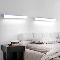 Aplique de pared largo LED de metal moderno para Baño