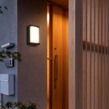 Plafón de techo exterior LED IP65 negro moderno para pasillo