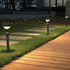 Lámpara de estaca para jardín solar LED IP65 de metal