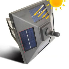 Lámpara estaca solar LED tipo farol negra IP65 para jardín