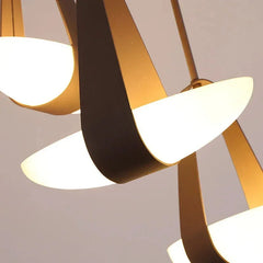 Lámpara de araña regulable de cristal tipo barco