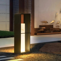Lámpara solar de jardín LED IP65 con diseño moderno negra para terraza