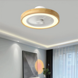 Ventilador de techo con luz silencioso sin aspas DC regulable Ø 50 cm para dormitorio