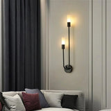 Aplique de pared moderno led regulable de metal para mesita de noche