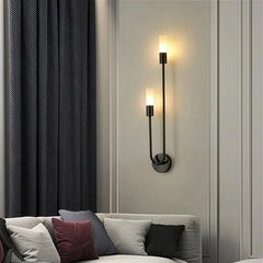 Aplique de pared moderno led regulable de metal para mesita de noche