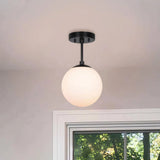 Lámpara de techo para pasillo LED moderna con globo de vidrio
