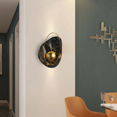 Aplique de pared diseño moderno LED concha efecto mármol para salón