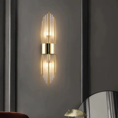 Aplique de pared de cristal moderno LED de diseño elegante para salón