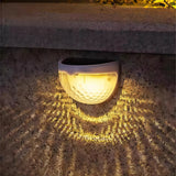 Aplique solar de pared exterior LED IP65 moderno semicircular