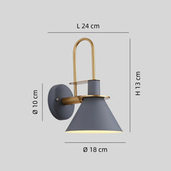 Aplique de pared nórdico LED de color Macaron para dormitorio