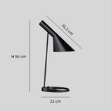 Lámpara de mesa de lectura LED orientable nórdica para zona de estudio