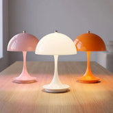Lámpara de mesa recargable nórdica con LED táctil en tonos macaron para salón