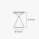Lámpara de mesa recargable LED táctil nórdica con forma de reloj de arena