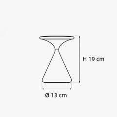 Lámpara de mesa recargable LED táctil nórdica con forma de reloj de arena
