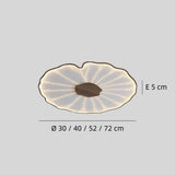 Plafón nórdica de techo en madera con diseño de hoja de loto para salón