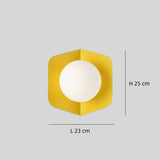 Aplique de pared nórdico LED color Macaron con globo