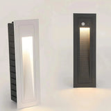Aplique empotrable exterior moderno de metal con LED sensor de movimiento IP65 para escaleras
