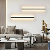 Aplique de pared lineal minimalista con LED para salón
