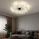 Lámpara de techo Sputnik moderna de metal con LED para salón