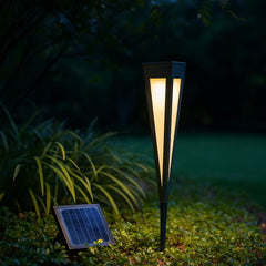 Baliza solar LED de exterior IP65 con diseño moderno para jardín