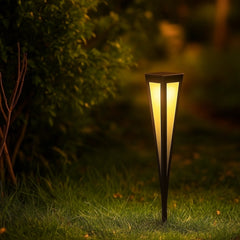 Baliza solar LED de exterior IP65 con diseño moderno para jardín