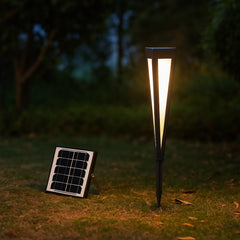 Baliza solar LED de exterior IP65 con diseño moderno para jardín