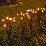 Luces Solares de Luciérnaga IP65 con 8 LED para Jardín