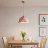 Lámpara colgante nórdica LED color Macaron con altura regulable para comedor