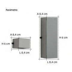 Aplique de pared exterior bidireccional de cemento moderno LED IP65