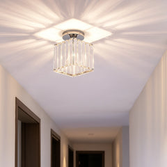 Lámpara de techo para pasillo LED moderna de cristal