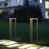 Baliza de jardin LED negra metal diseño moderno IP65