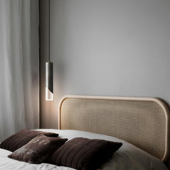 Lámpara Colgante de Tubo Minimalista con Luz Suave para Mesita de Noche