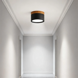 Foco de superficie nórdico LED cilíndrico color Macaron para pasillo