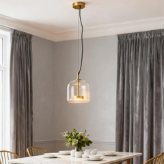 Lámpara Colgante de Vidrio LED de Diseño Moderno para Comedor