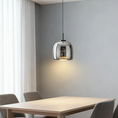 Lámpara colgante de vidrio LED de diseño moderno para comedor