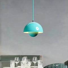 Lampara colgante tipo campana de metal diseño moderno regulable en altura para comedor