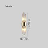 Aplique de pared de cristal moderno LED de diseño elegante para salón