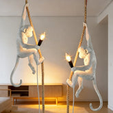 Lámpara Mono Colgante LED Blanca de Diseño Moderno para Dormitorio