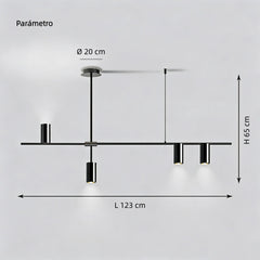 Lámpara Colgante LED de Estilo Minimalista para Comedor