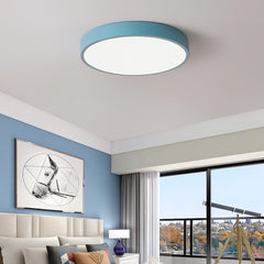 Lámpara de Techo LED Redonda Macaron Luz Tricolor Ajustable