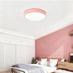 Lámpara de Techo LED Redonda Macaron Luz Tricolor Ajustable