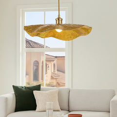 Lámpara Colgante Nórdica Hoja Loto para Salón