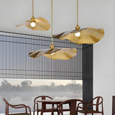 Lámpara Colgante Nórdica Hoja Loto para Salón